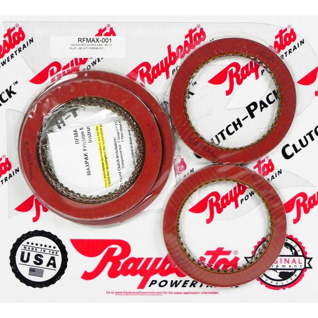 RFMAX-001 - Raybestos 4L80E 4L85E Stage-1 Red Maxpak Performance Friction Clutch Pack Module - GM Chevy '91-On