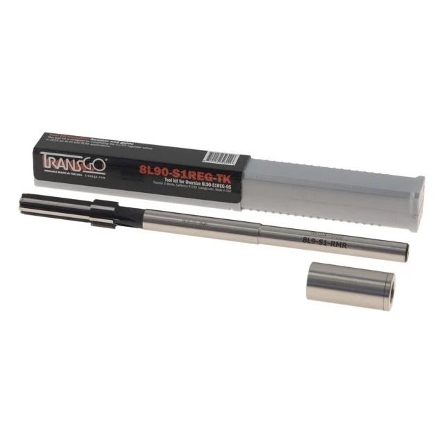 8L90-S1REG-TK - Transgo GM Chevy 8L45 8L90 Steel Reamer and Guide Valve Body Tool Kit for S1 and S5 Oversize Regulator Valves