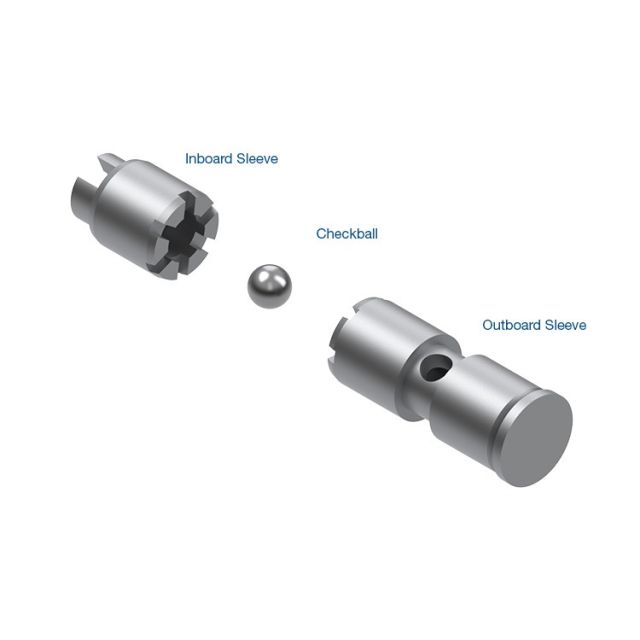 92835-45k - Sonnax Dodge Chrysler Ram Jeep Mopar 68RFE 66RFE 65RFE 545RFE 45RFE Oversized Low/Reverse Switch Checkball Sleeve Kit 1999-2018