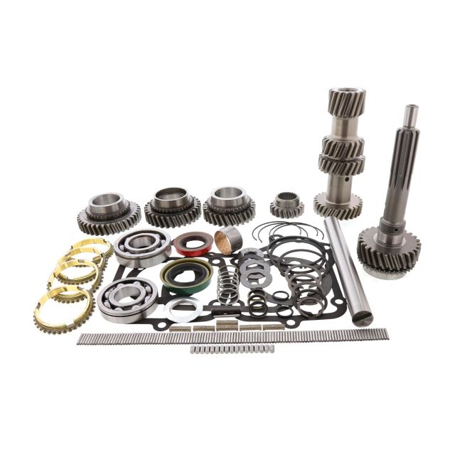 BK116WS_DLX,GKM22 -Muncie M22 4 Spd Rebuild 1" Bearing & Gear Kit Input Cluster 1st 2nd 3rd Idler Gear