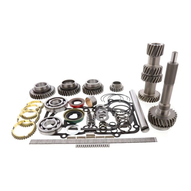 BK116WS_DLX, GKM22A - Muncie M22 4 Spd Rebuild 1" Bearing & Gear Kit Input Cluster 1st 2nd 3rd Idler Gear