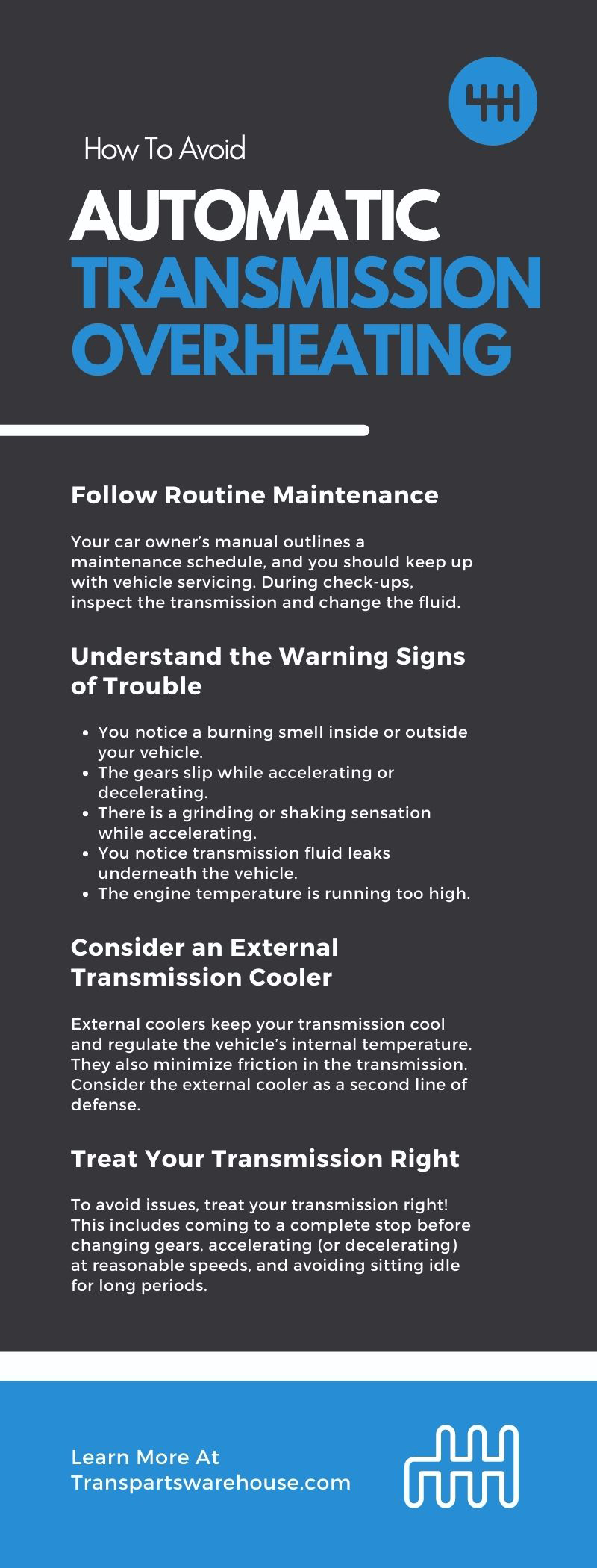How To Avoid Automatic Transmission Overheating