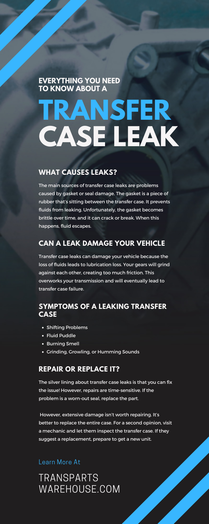 Everything You Need To Know About a Transfer Case Leak